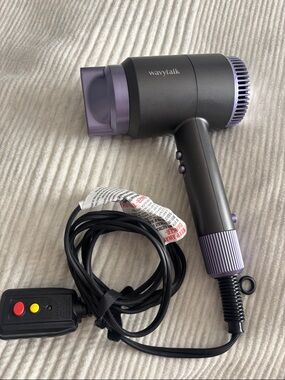 Wavytalk Purple & Gray Compact Hair Dryer - Lightweight Women’s Hair Tool